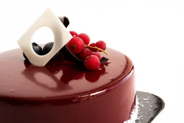 Torta con lamponi dettaglio