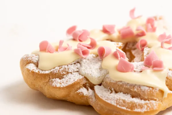 Zeppola di San Valentino dettaglio